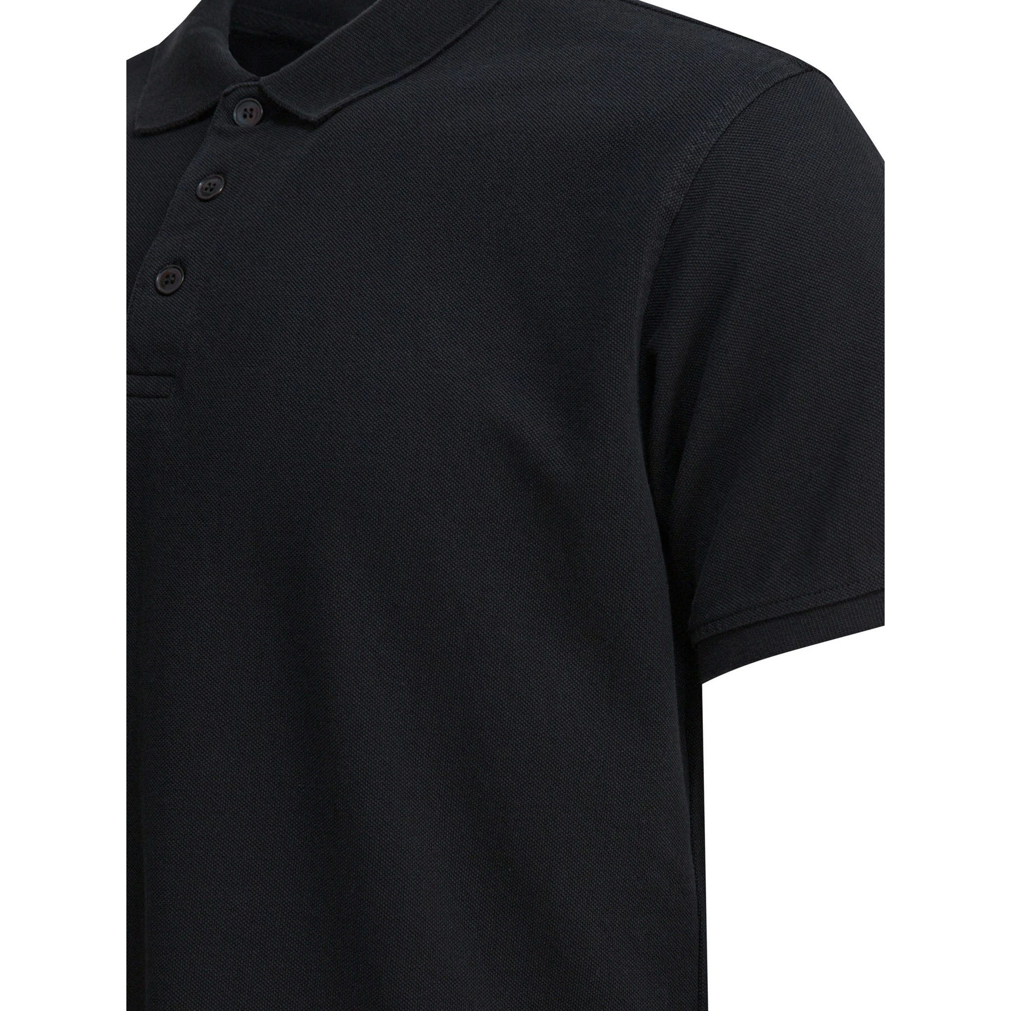 Short slevees polo in cotton