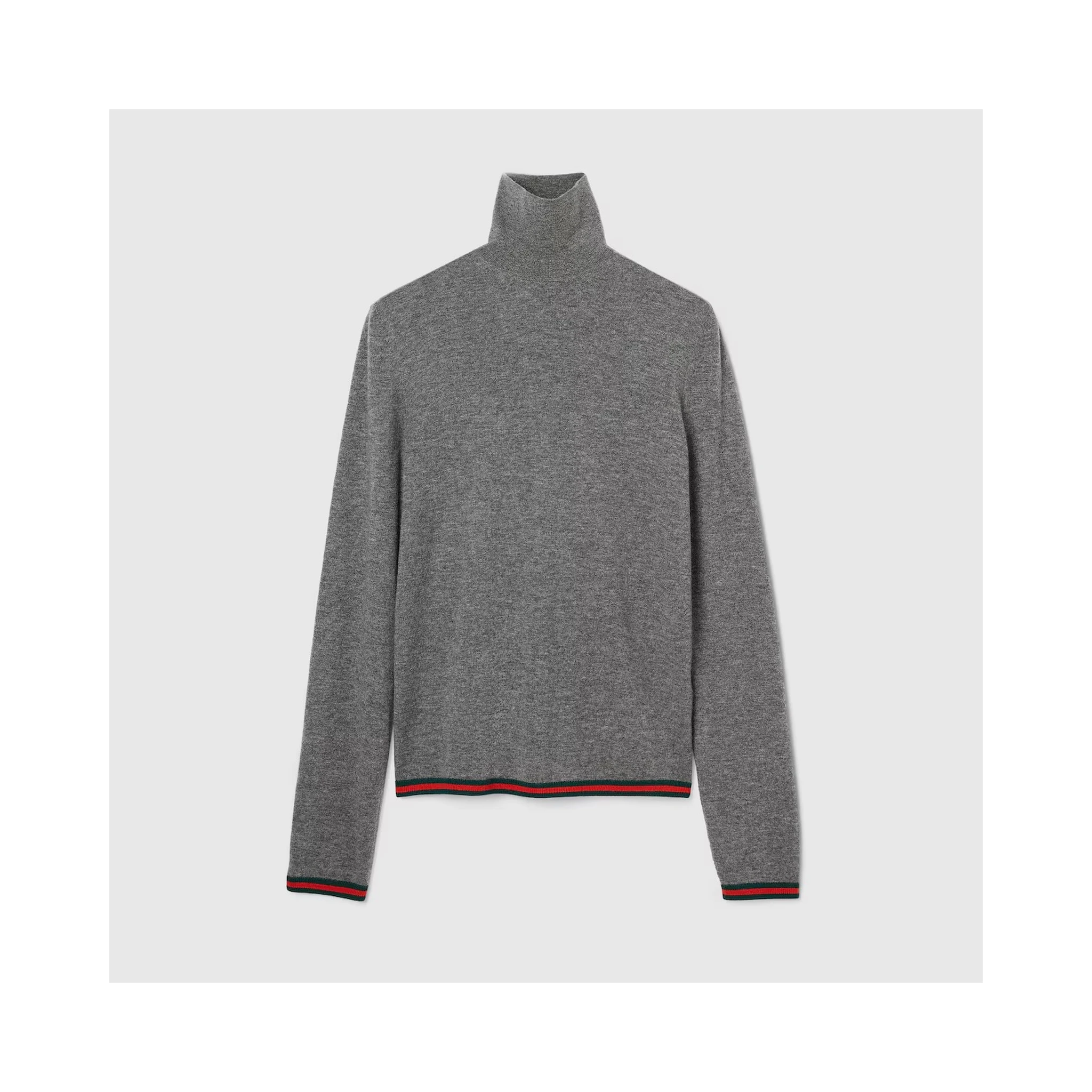 Check detail cashmere knitwear