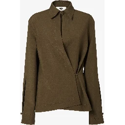 Shirt in wool and mohair