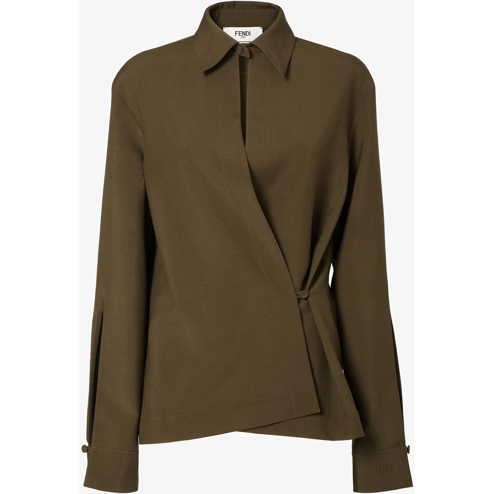 Shirt in wool and mohair