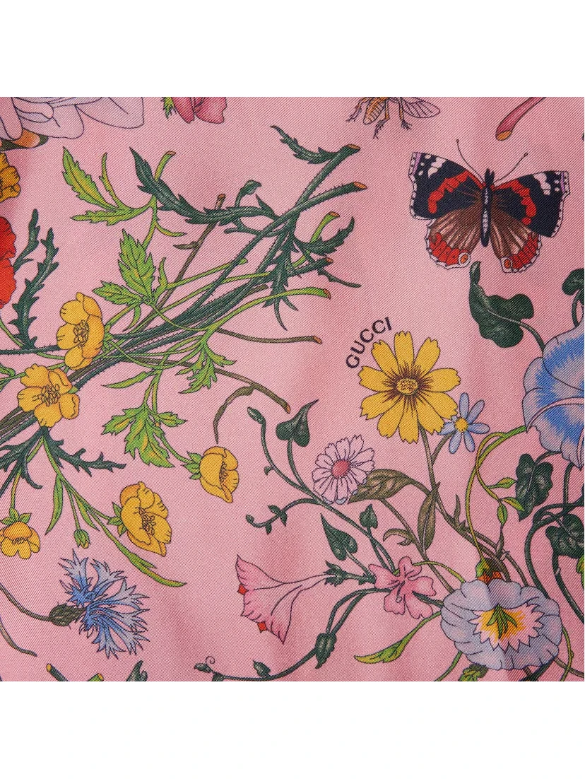 Silk twill shirt dress