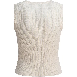 Sleeveless wool tank top