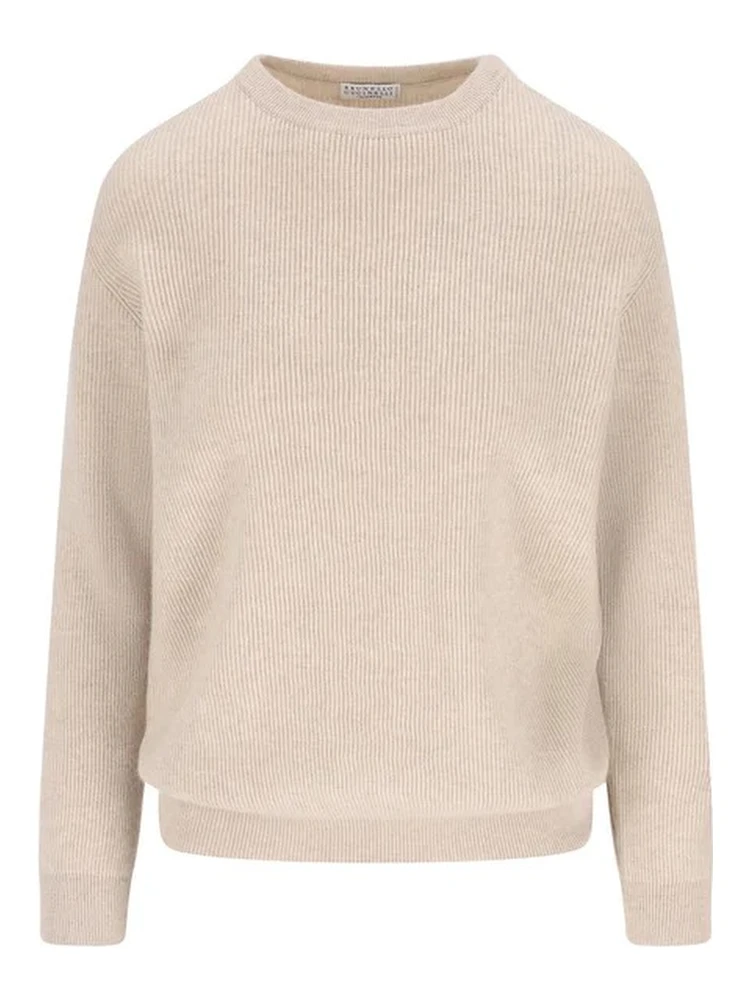 Crewneck sweater in cashmere