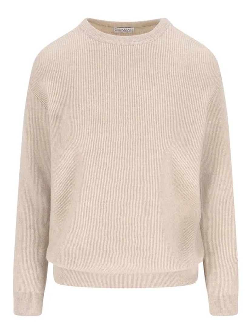 Crewneck sweater in cashmere