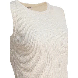 Sleeveless wool tank top