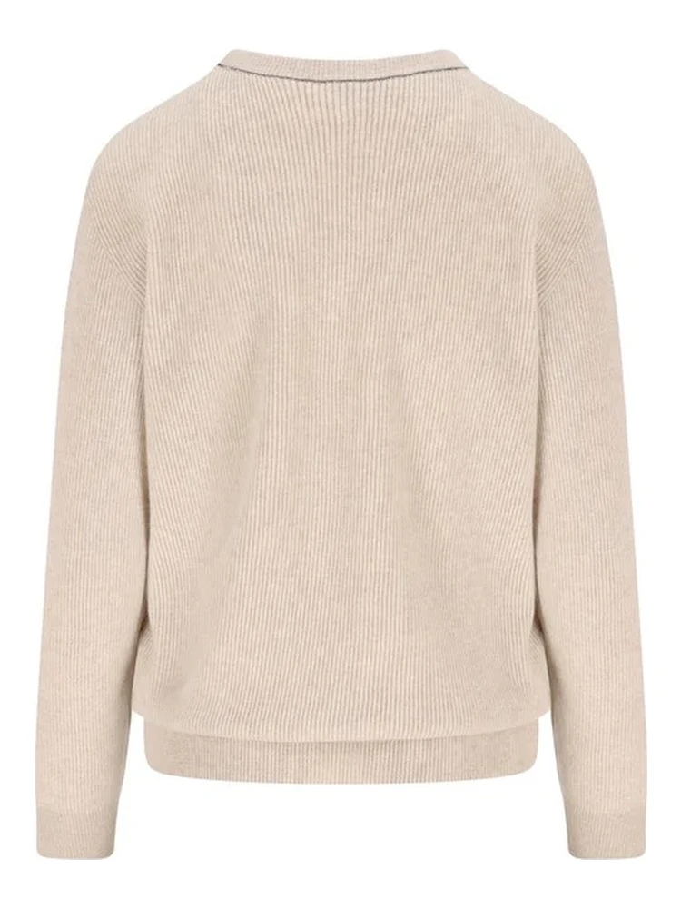 Crewneck sweater in cashmere alternative