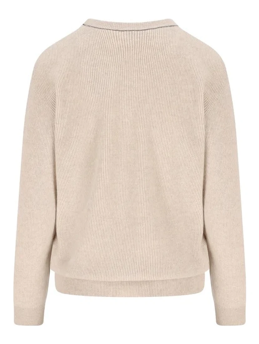 Crewneck sweater in cashmere