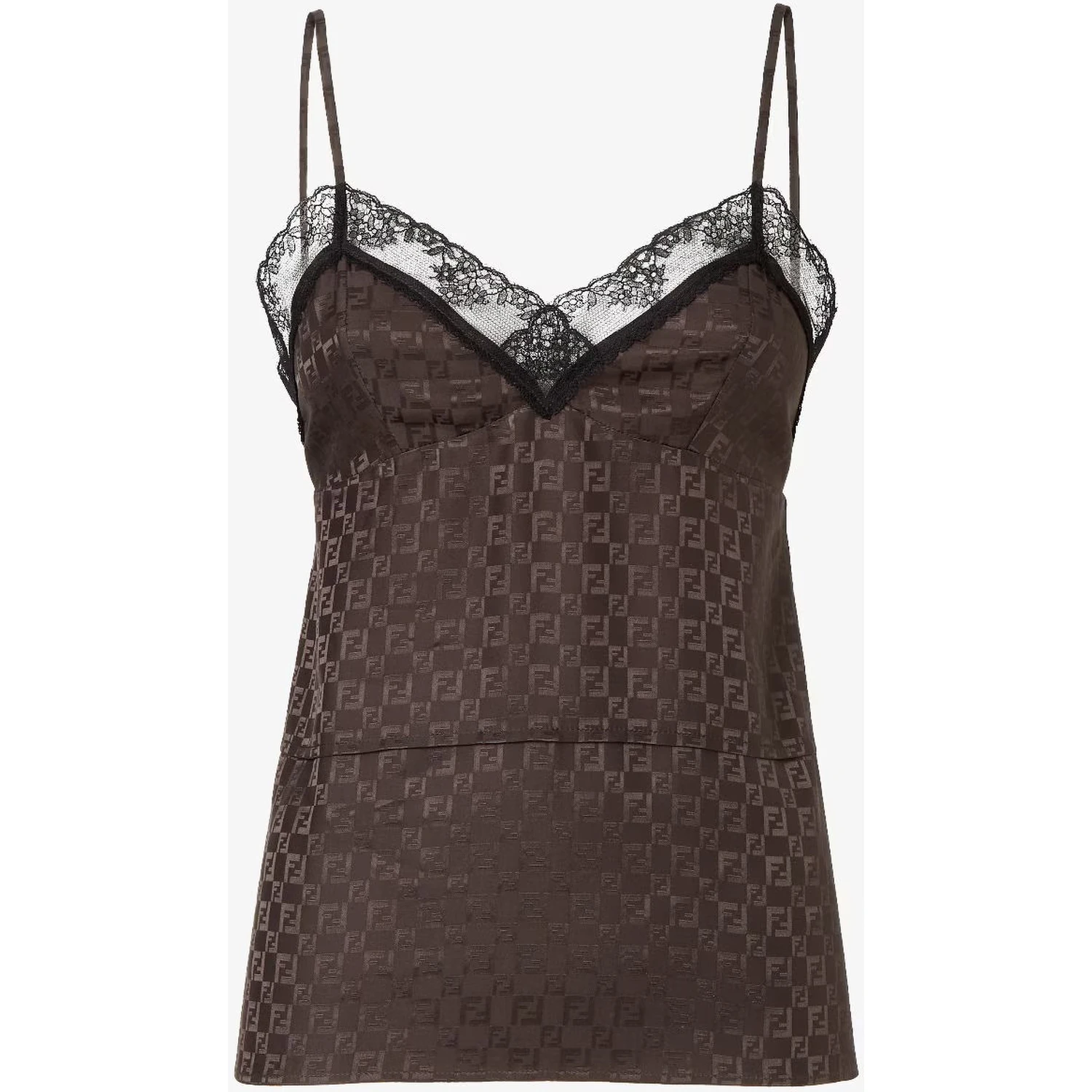 Jacquard FF silk top