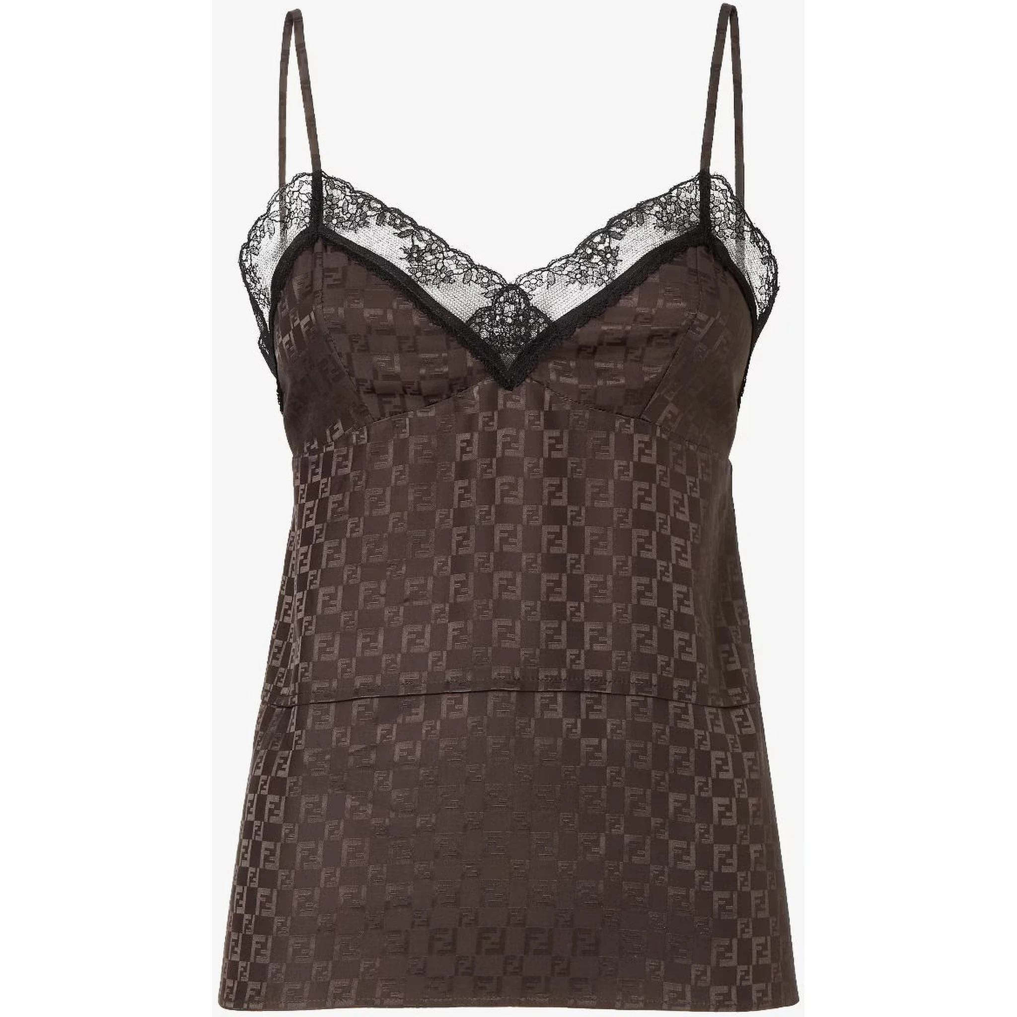 Jacquard FF silk top