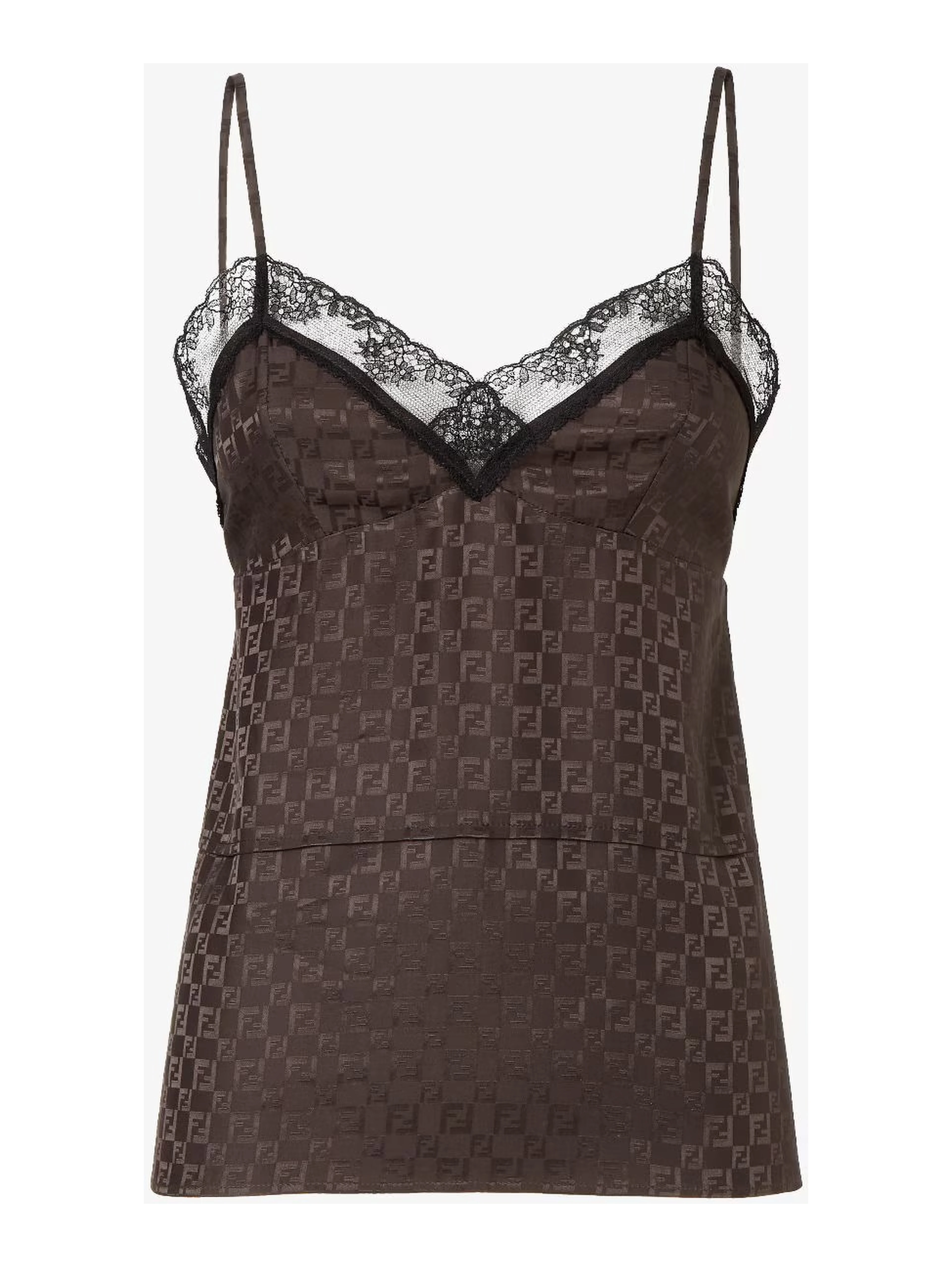Jacquard FF silk top