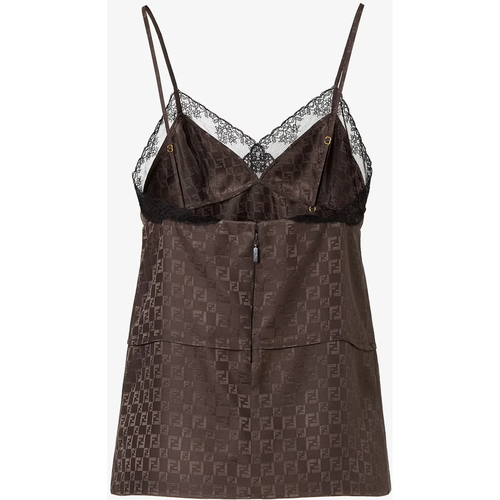 Jacquard FF silk top