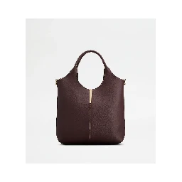Small leather tote bag