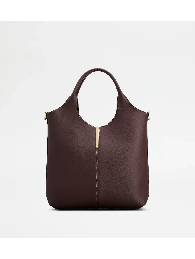 Small leather tote bag