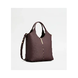 Small leather tote bag