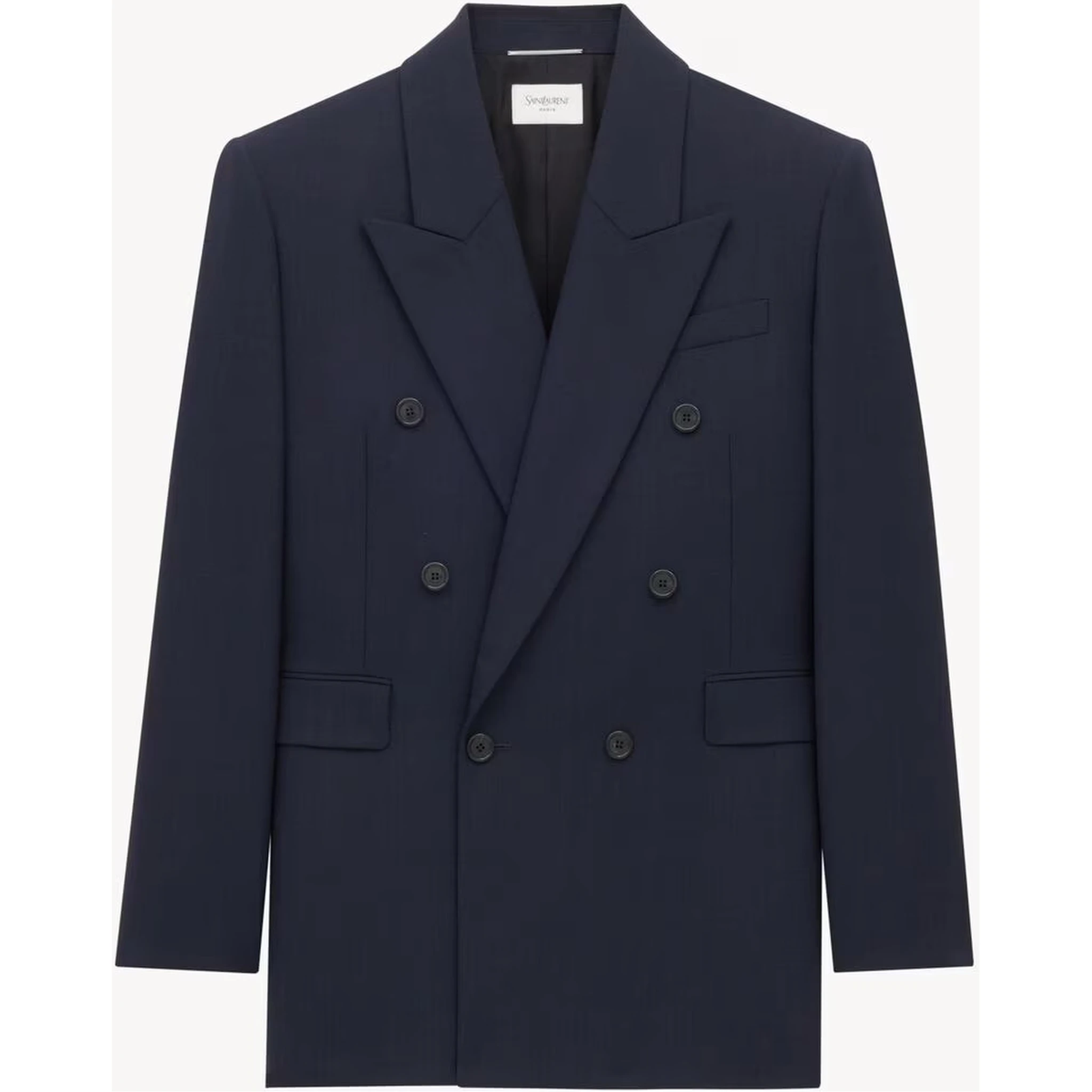 Double breasted blazer jacket in wool