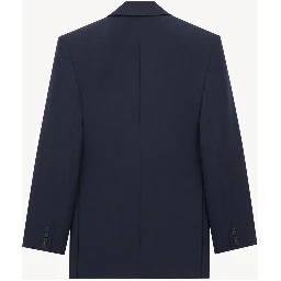 Double breasted blazer jacket in wool