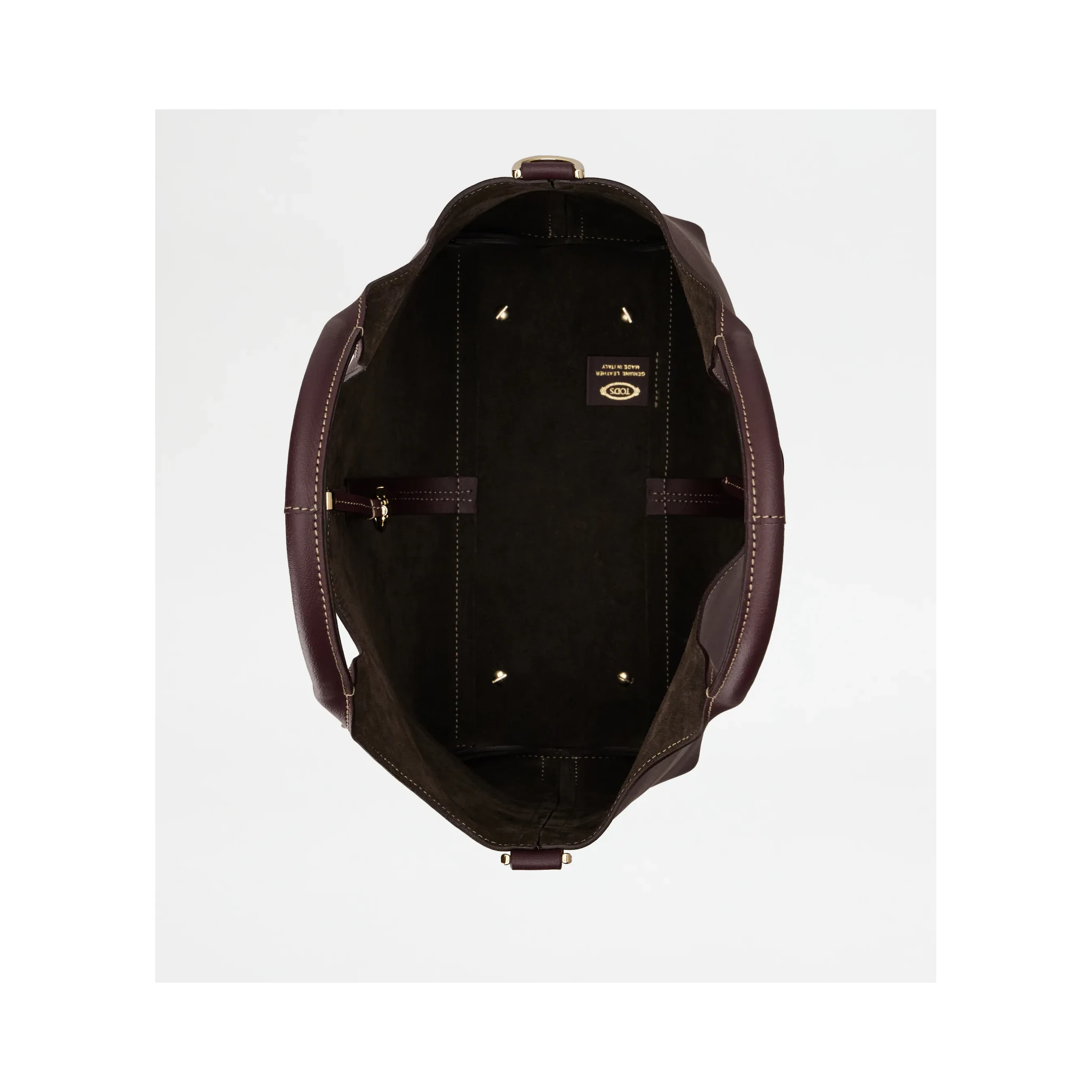 Small leather tote bag