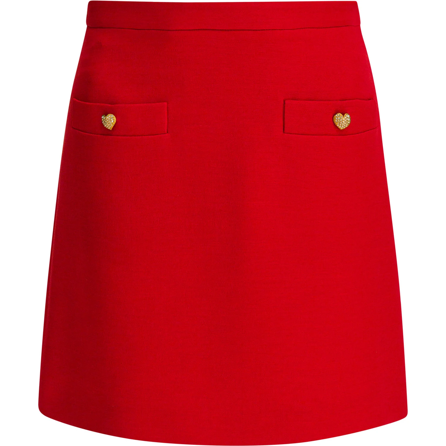 Midi wool skirt