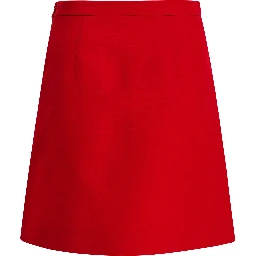 Midi wool skirt