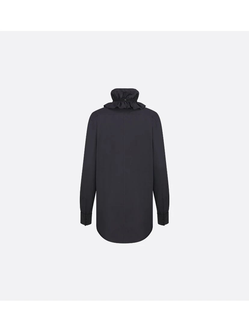 Shirt with removible collar