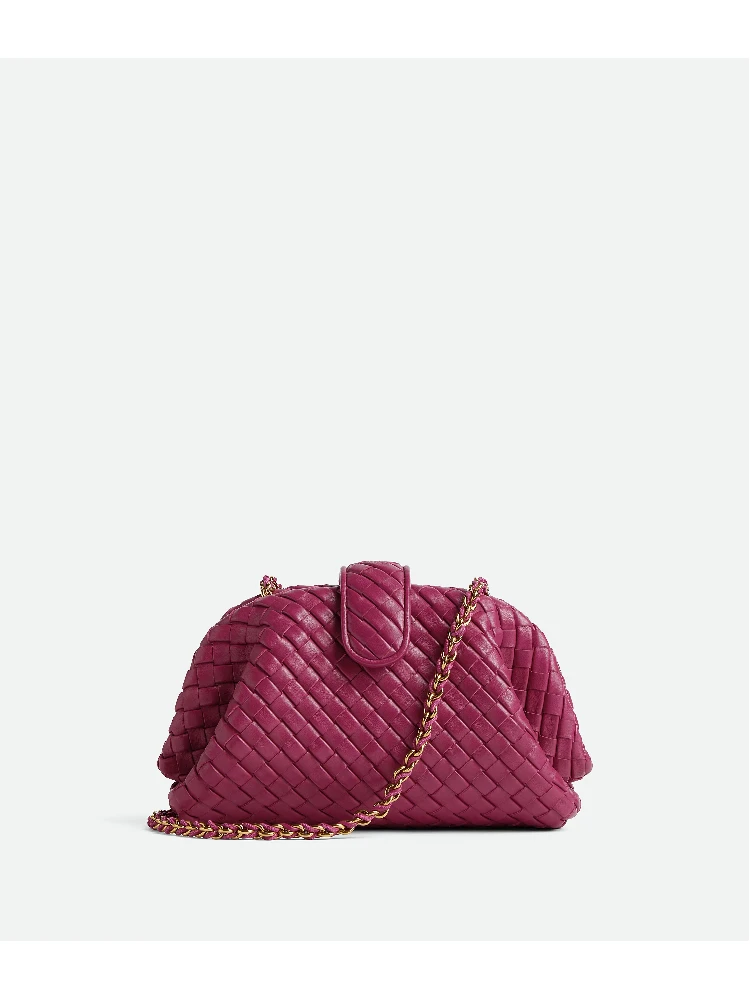 "Lauren 1980" clutch with tubolar chain