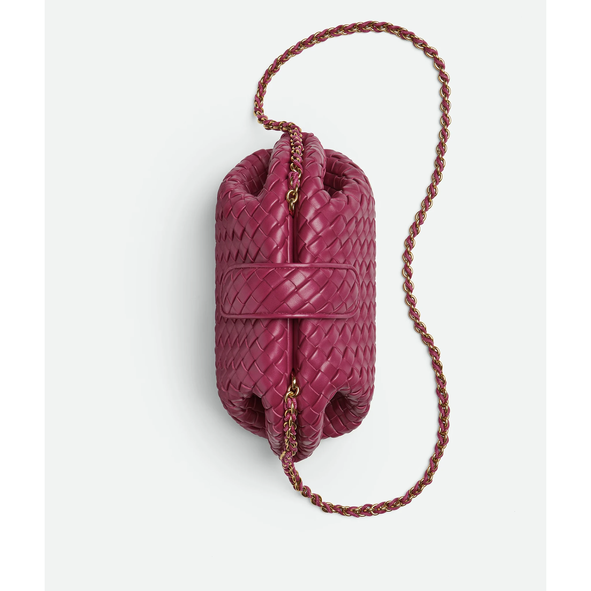 "Lauren 1980" clutch with tubolar chain