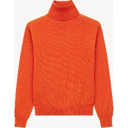 Turtleneck sweater in cashmere, wool and silk