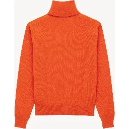 Turtleneck sweater in cashmere, wool and silk
