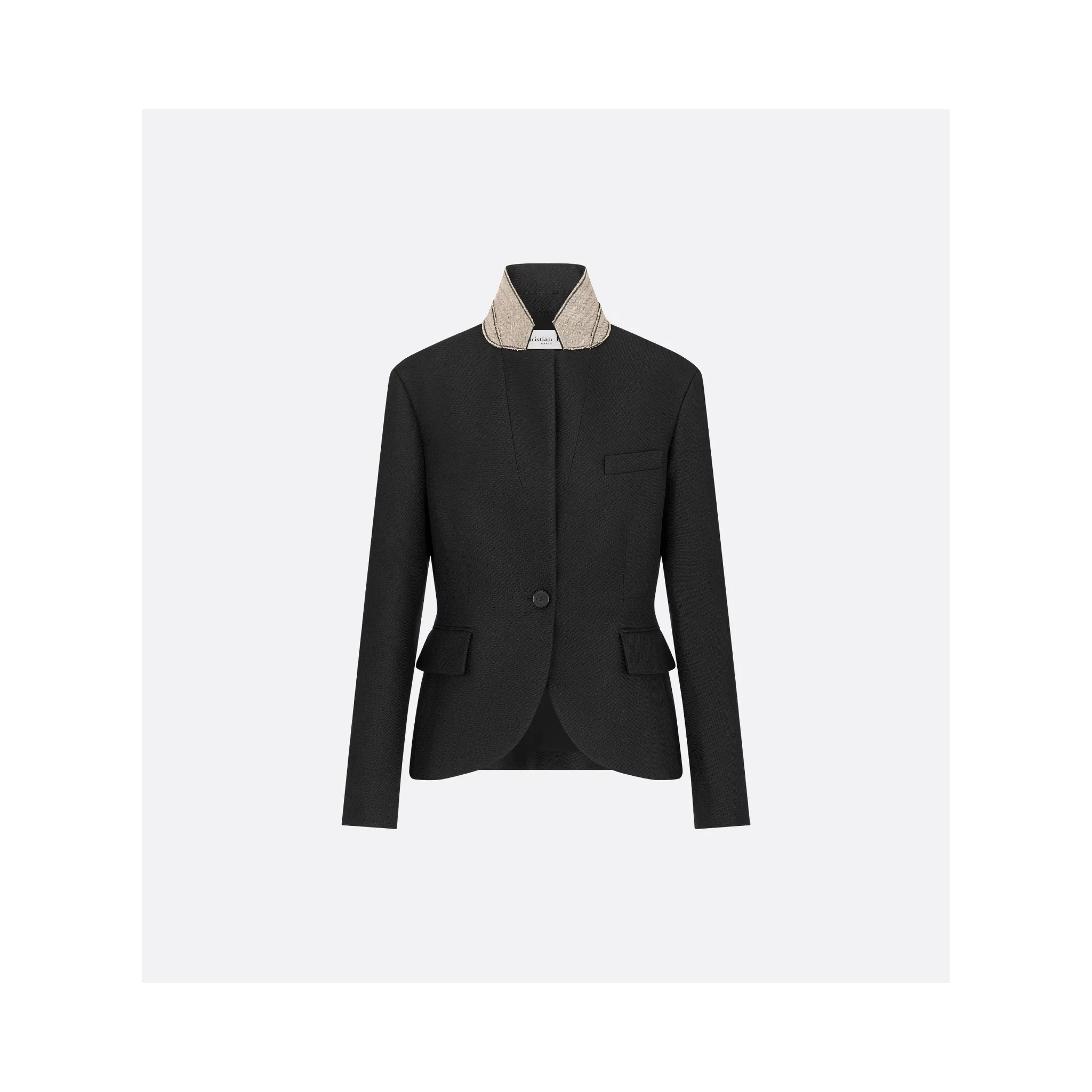 Jacket in grain de poudre