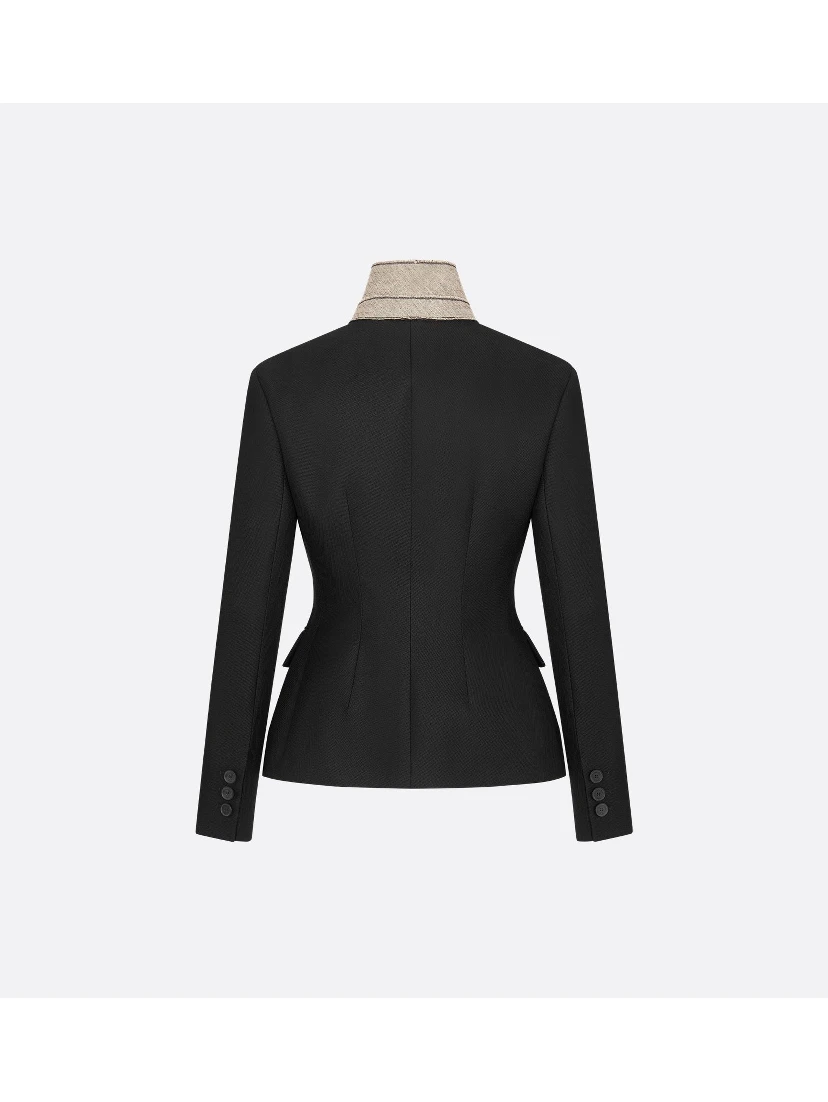 Jacket in grain de poudre