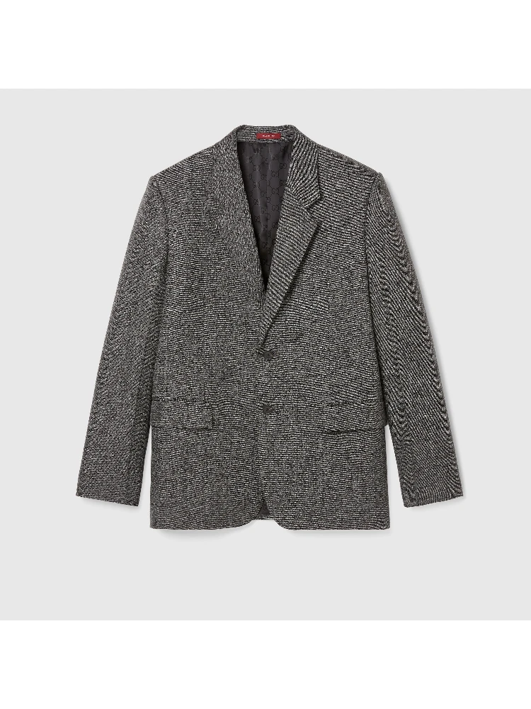 Wool blazer jacket