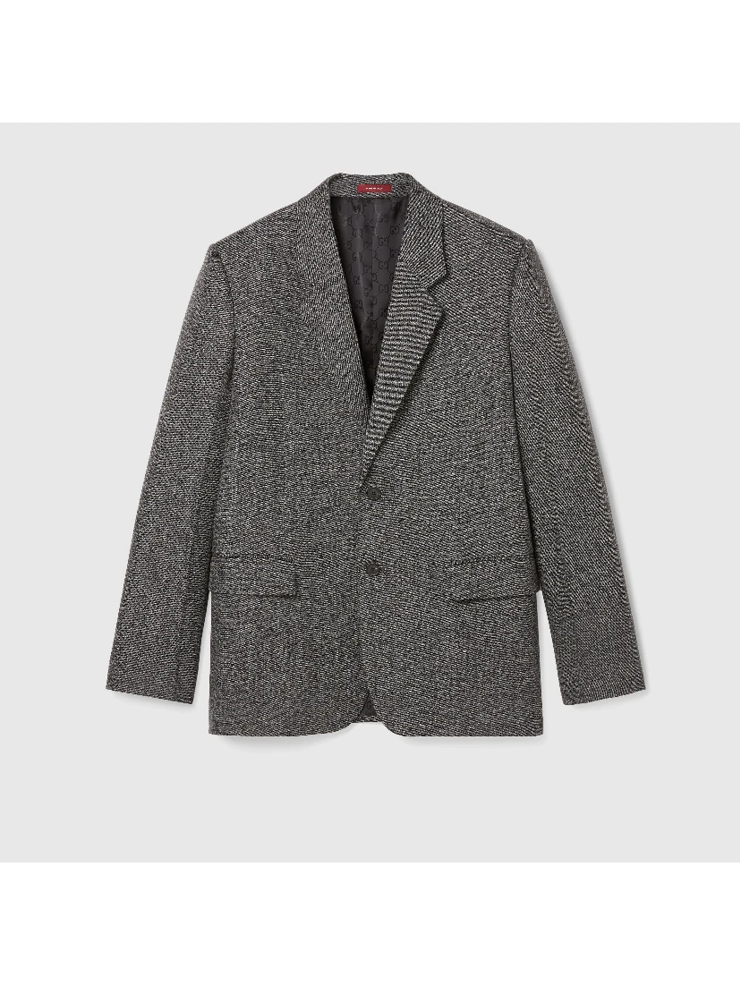 Wool blazer jacket