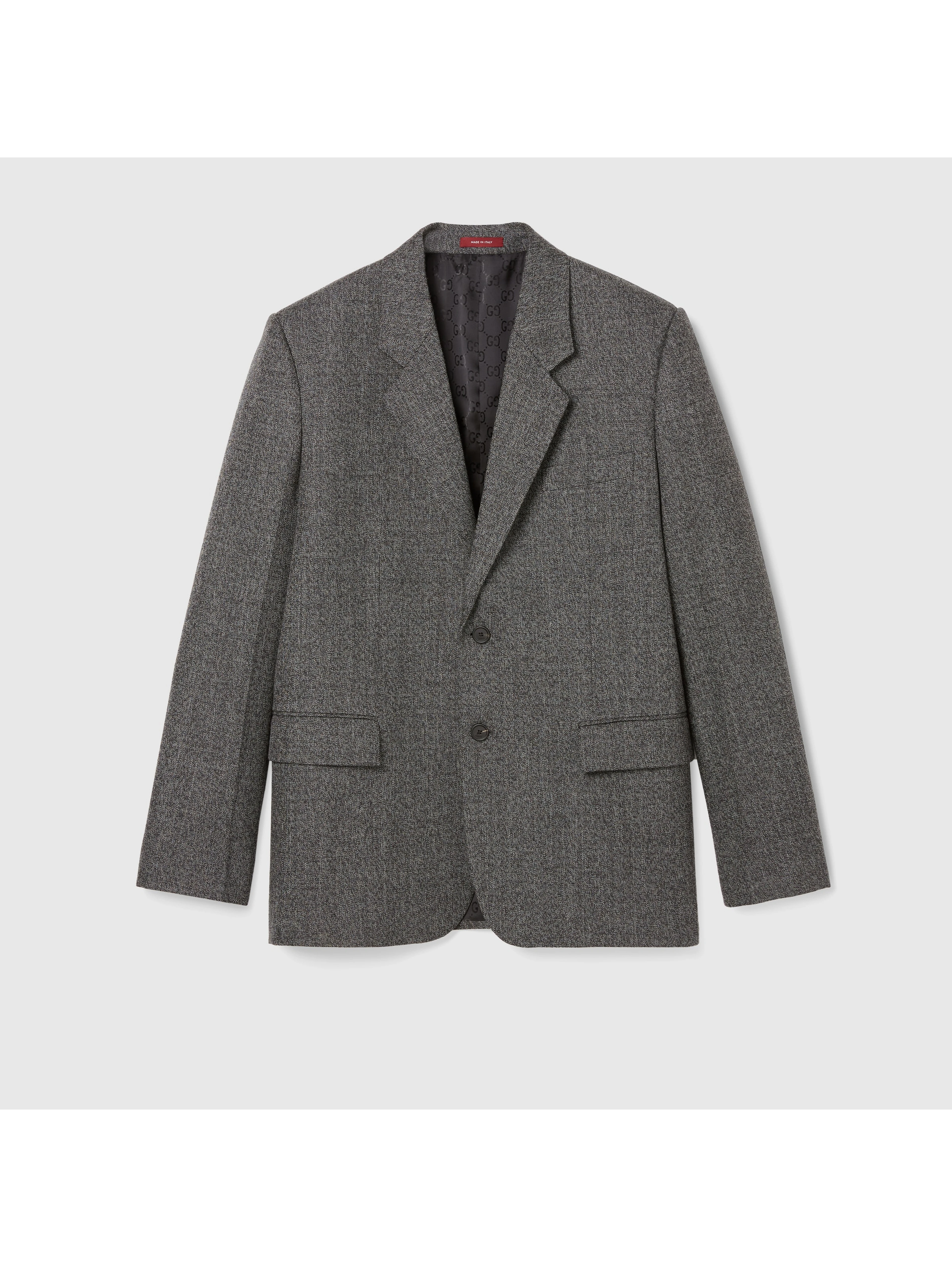 Wool blazer jacket