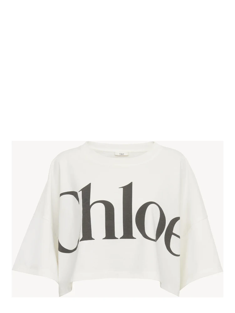 تيشيرت قطني قصير بشعار