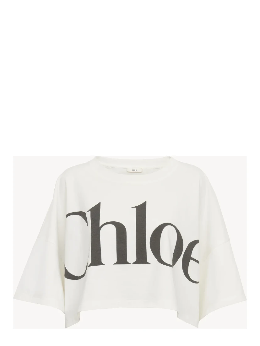 تيشيرت قطني قصير بشعار