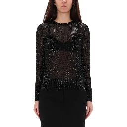 TOP WITH RHINESTONES