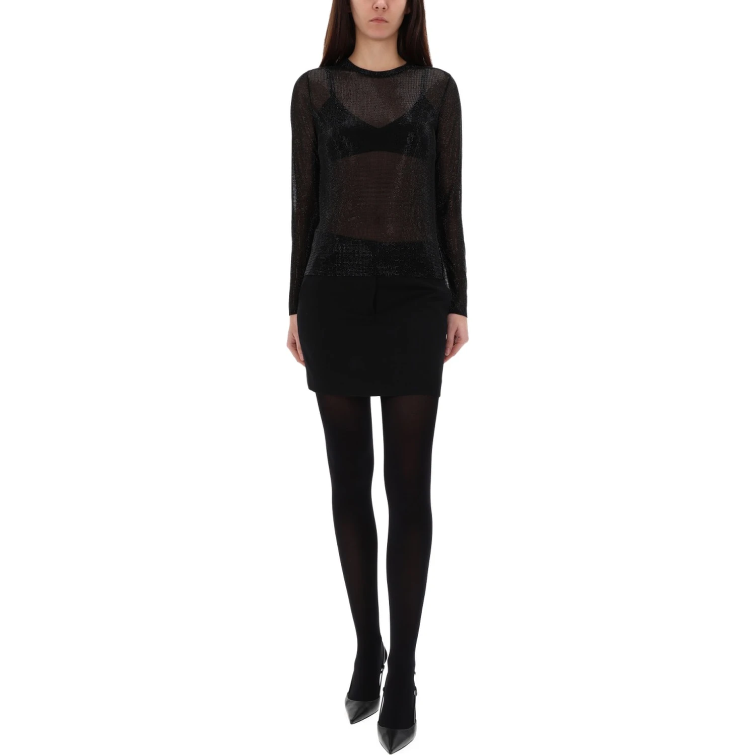 TOP WITH RHINESTONES
