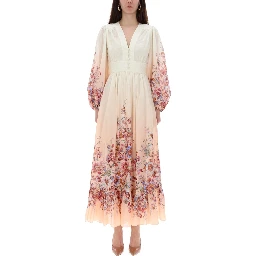V-NECK LONG DRESS