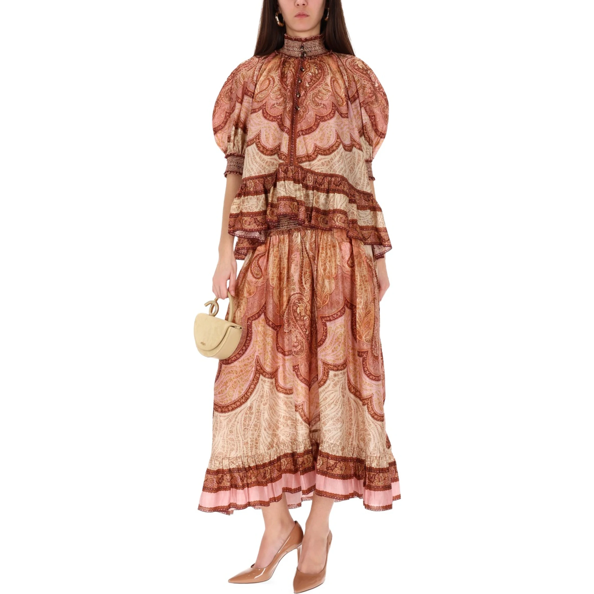 "WANDERLUST" RUFFLE BLOUSE