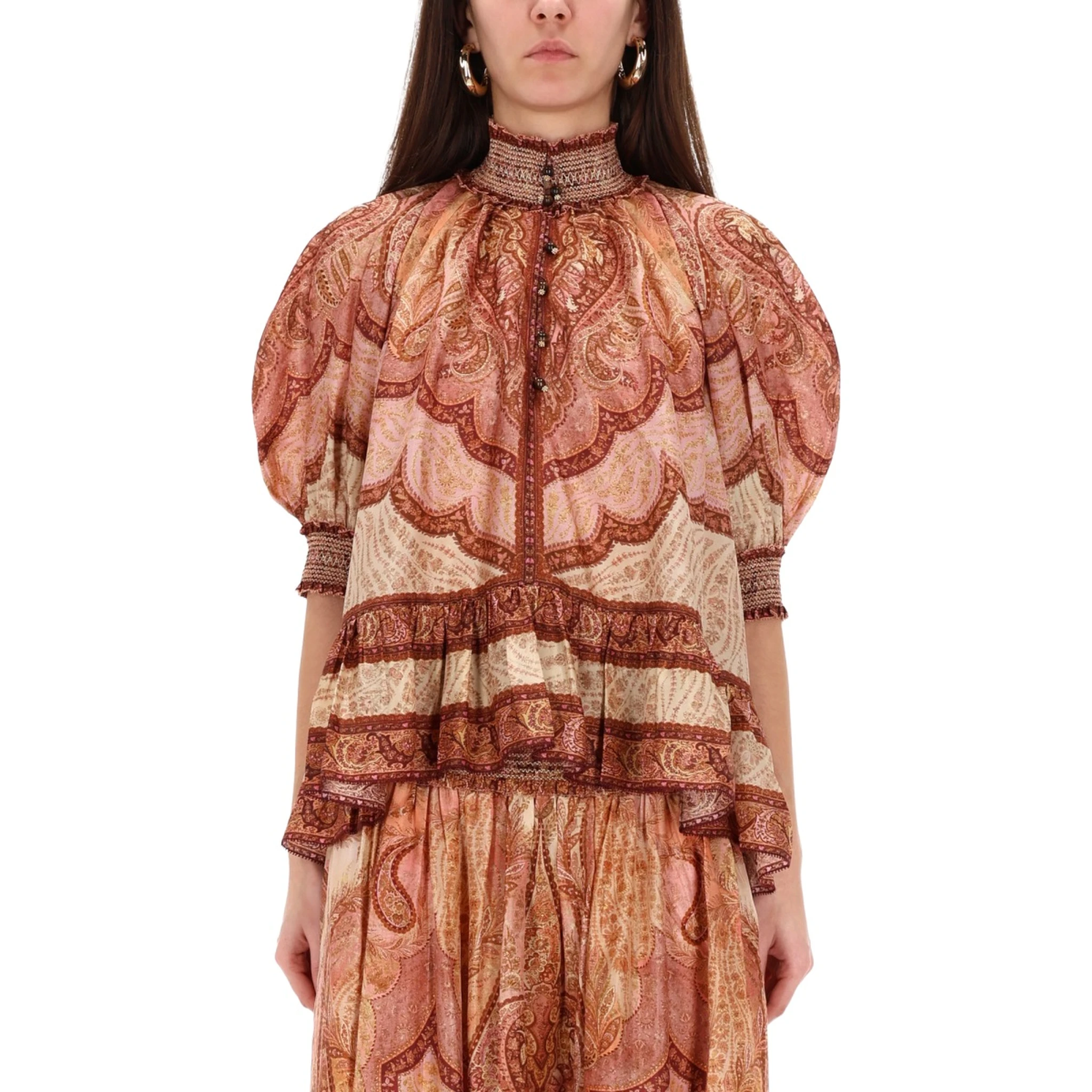 "WANDERLUST" RUFFLE BLOUSE