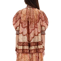 "WANDERLUST" RUFFLE BLOUSE