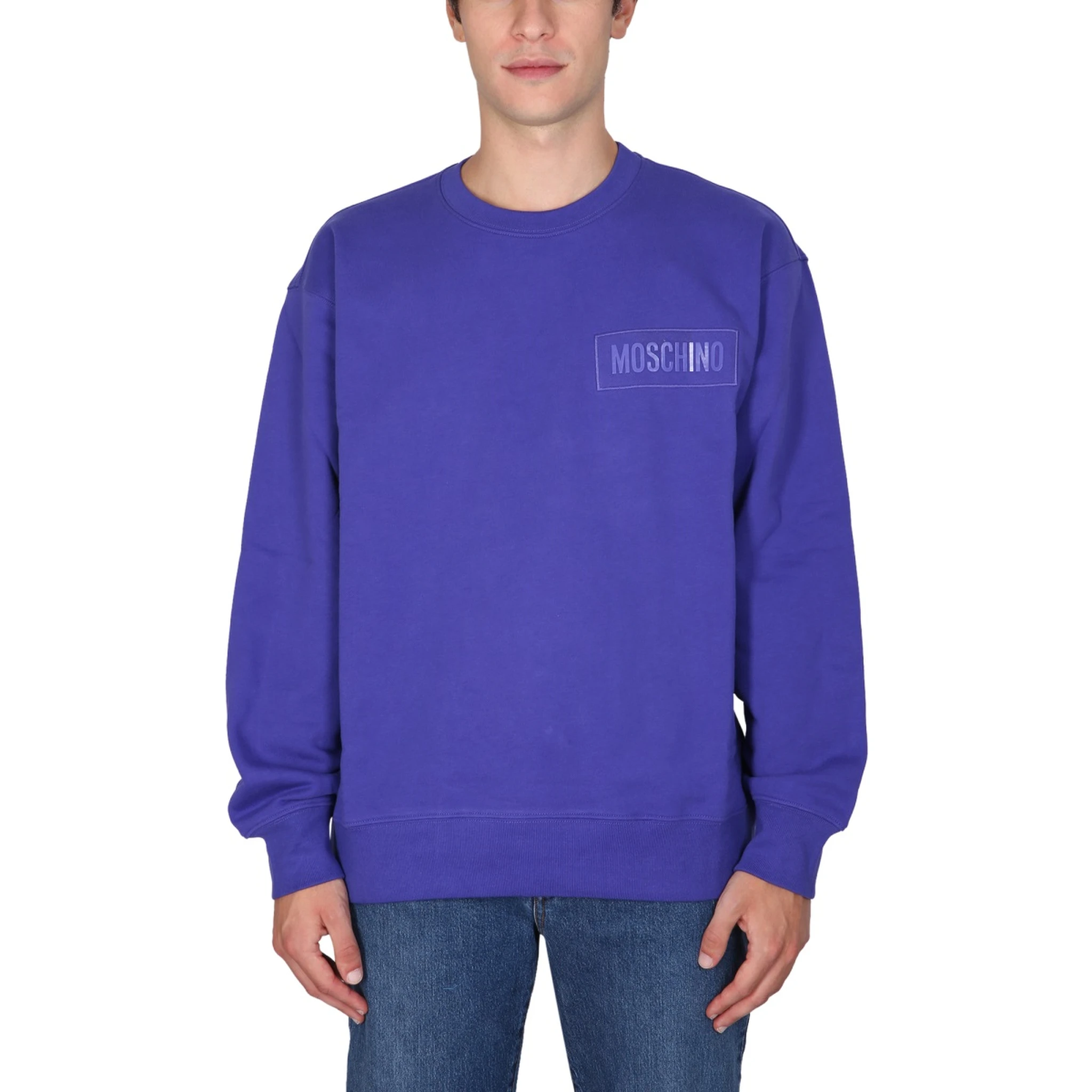 SWEATSHIRT WITH LOGO PATCH