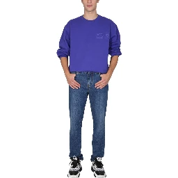 SWEATSHIRT WITH LOGO PATCH