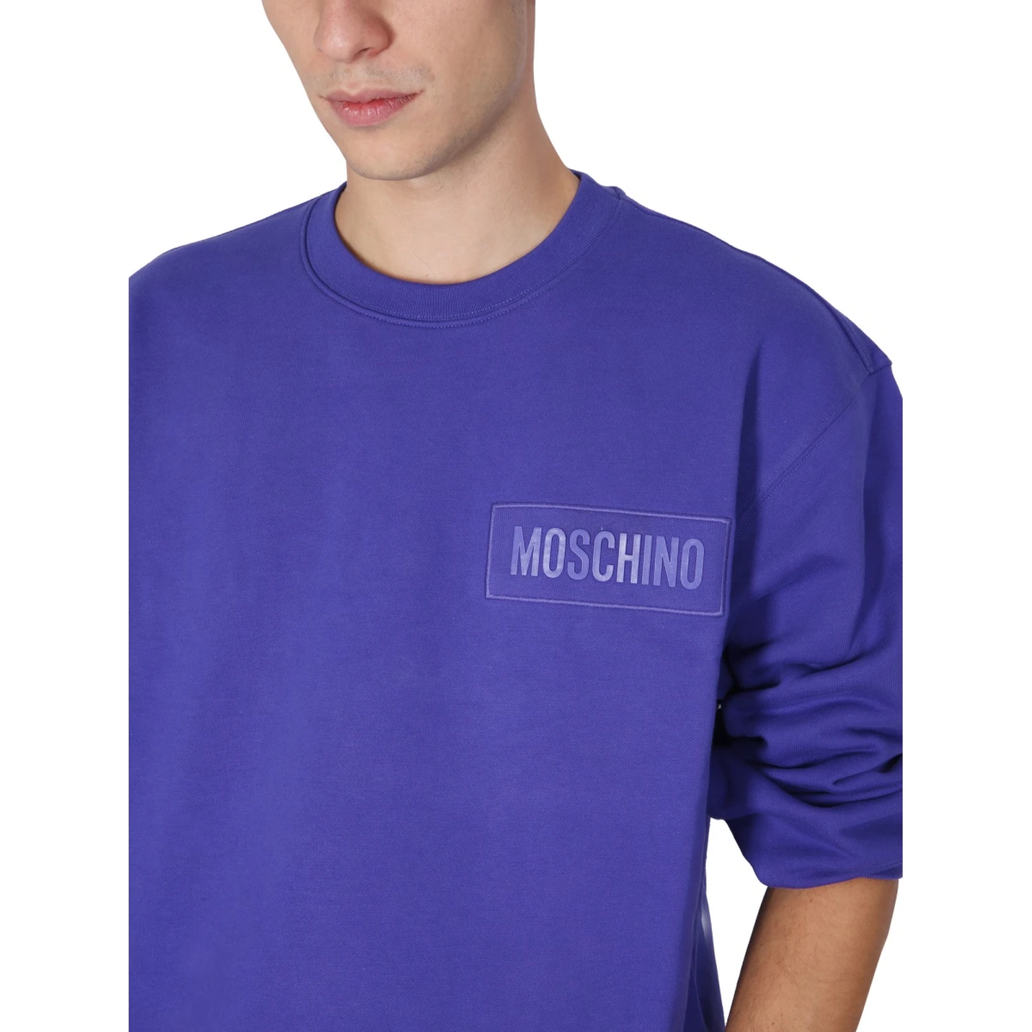SWEATSHIRT WITH LOGO PATCH