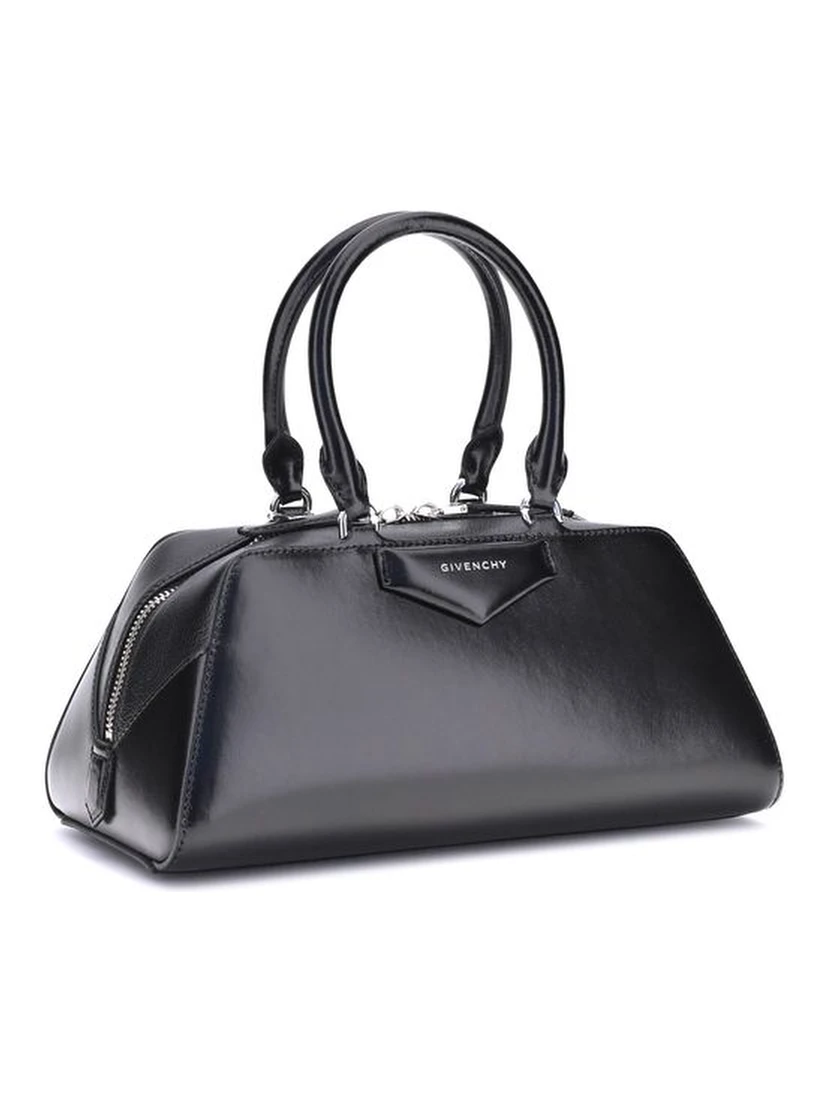 Black Calf Leather Bos Taurus Handbag