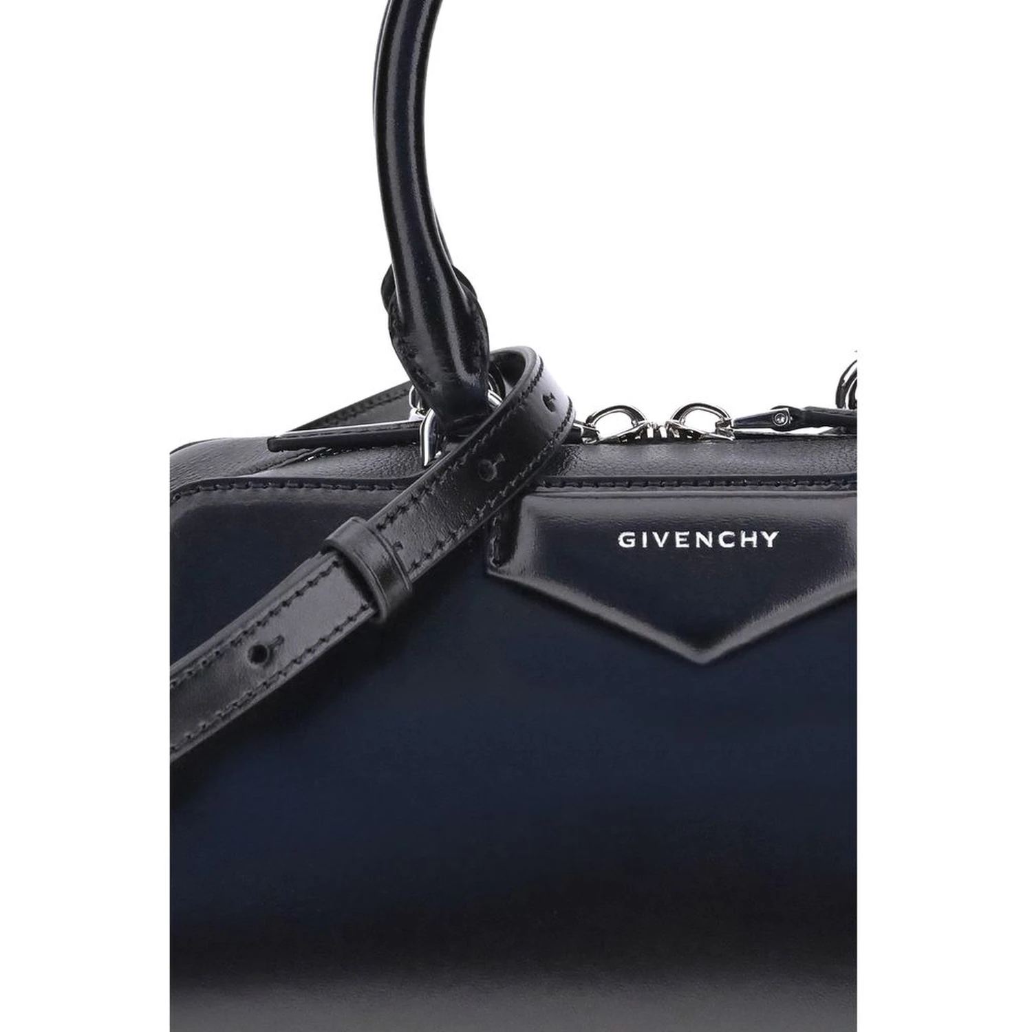 Black Calf Leather Bos Taurus Handbag