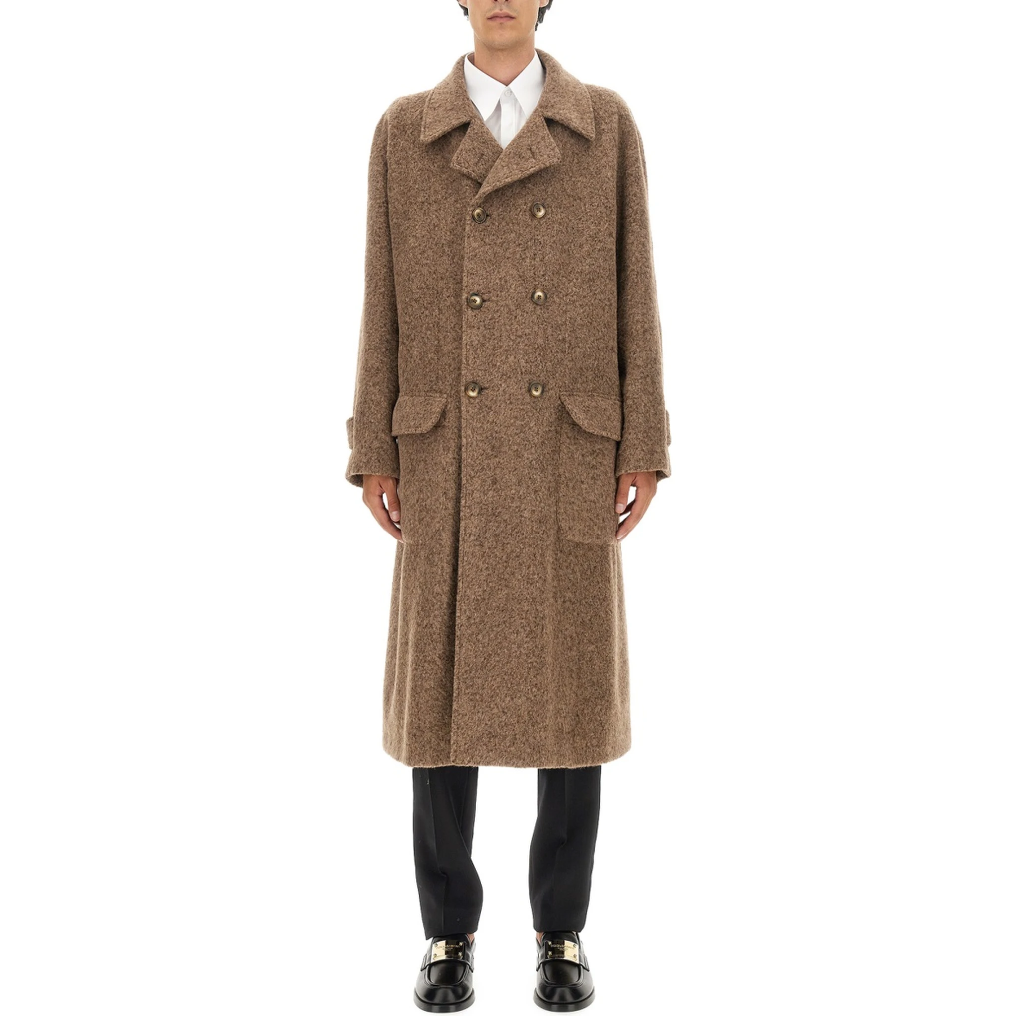 معطف مزدوج الصدر