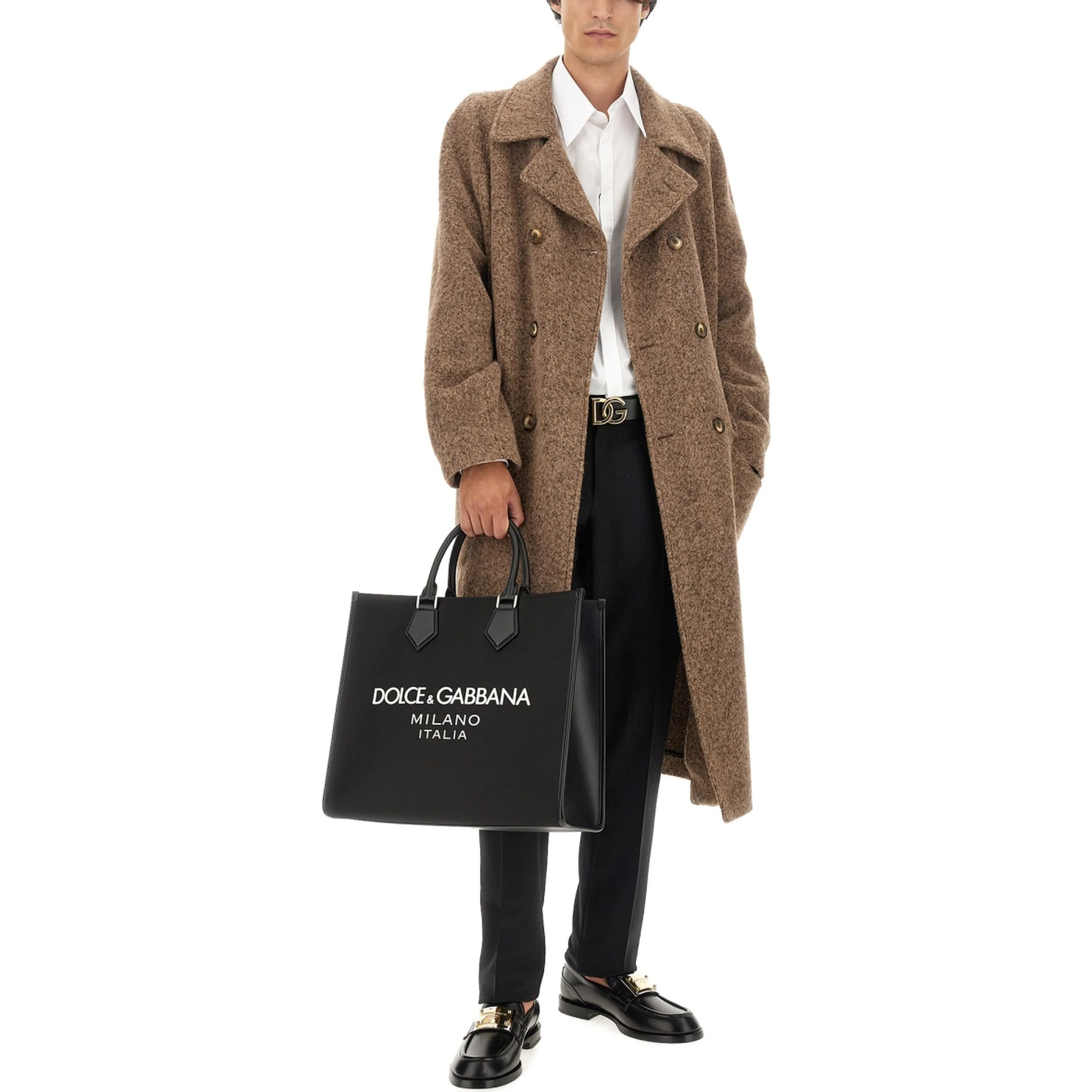 معطف مزدوج الصدر