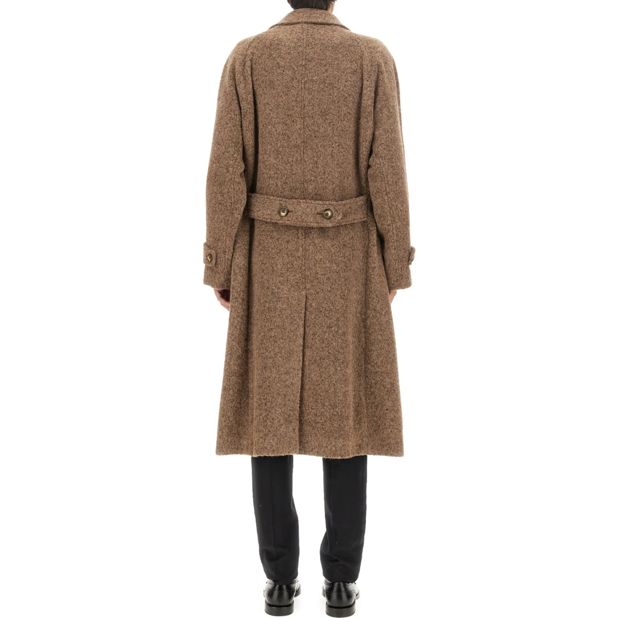 معطف مزدوج الصدر