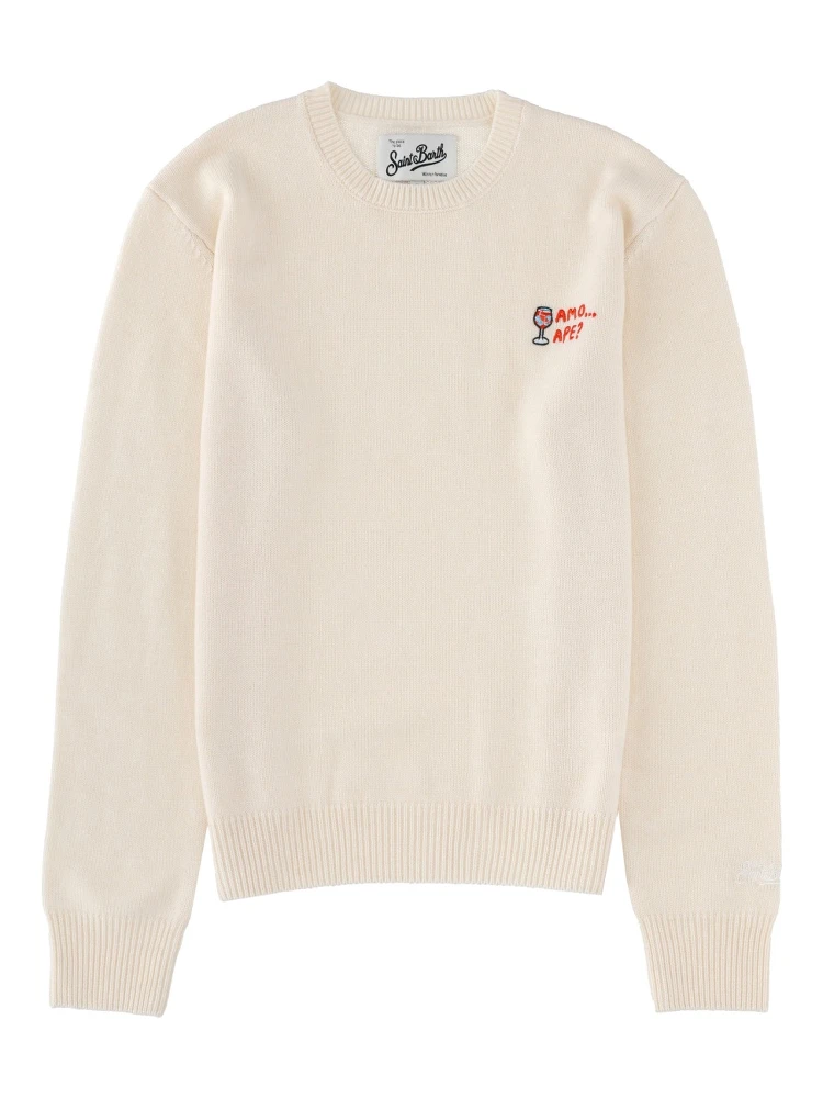 "NEW QUEEN" JERSEY WITH EMBROIDERY